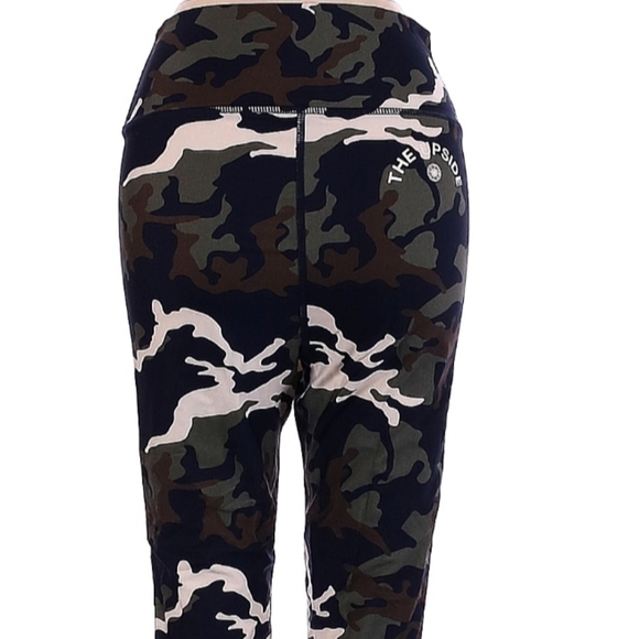 The Upside x Soul Soulcycle Camo Leggings Size 6 Blue Green Activewear Yoga Gym - Picture 6 of 8